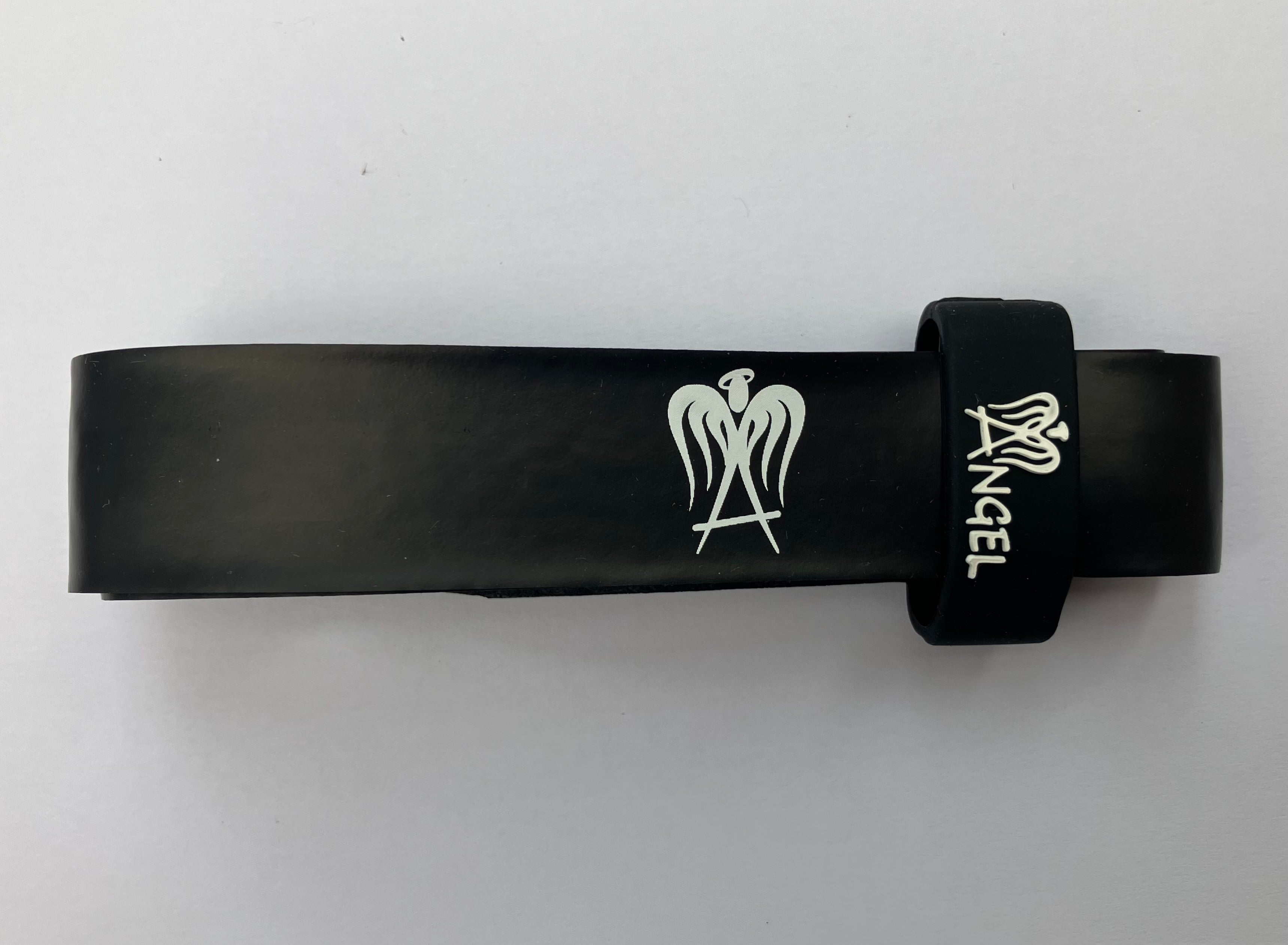 Angel Replacement Grip for Pickleball, Padel, etc Black with black band included