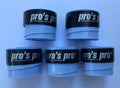 5 x Pro's Pro Super Tacky + Overgrips Blue 0.50mm for Pickleball, Padel, etc