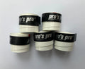 5 x Pro's Pro Super Tacky + Overgrips White 0.50mm for Pickleball, Padel, etc (Copy)